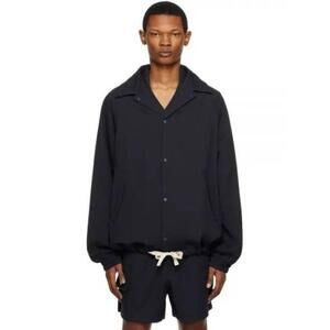 HOWLIN Minimalist Black Jacket with Button-Up Front